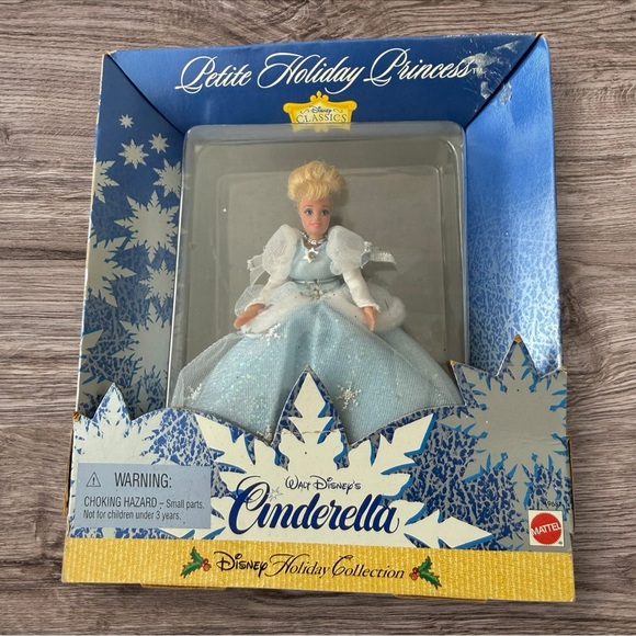 Disney Other - Walt Disney CINDERELLA Petite Holiday Princess‎ Ornament 1998 Mattel Doll